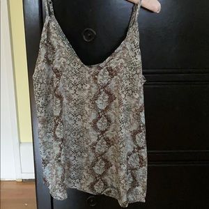 Snake print tank